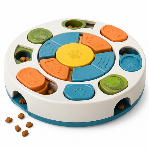 PawPuzzle Pro Interactive Pet Feeder Toy on white background