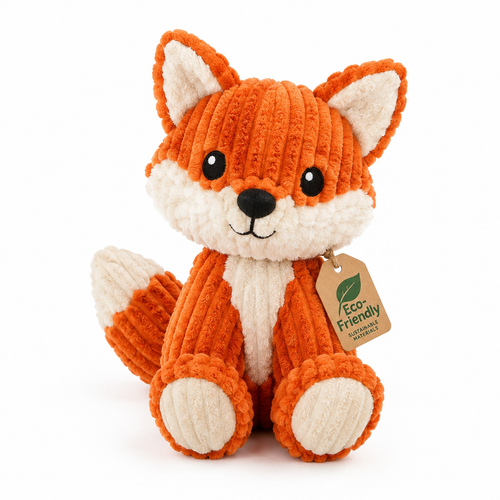 EcoPaws Crinkle Plush Sustainable Pet Toy on white background
